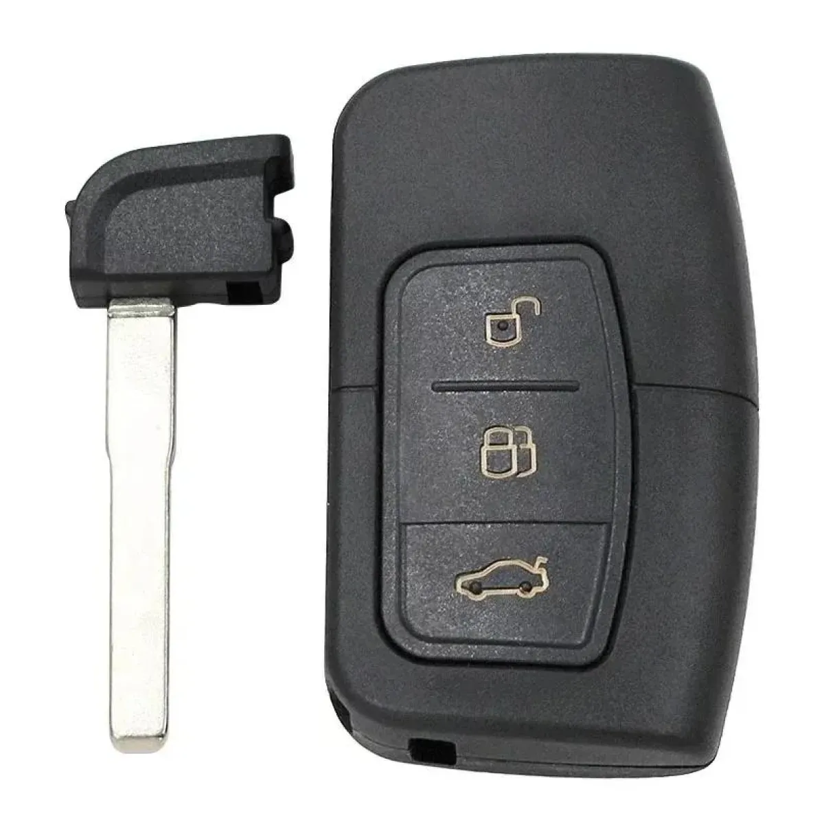 Best Smart key behuizing 3 knops geschikt voor Ford Autosleutelhoesjes