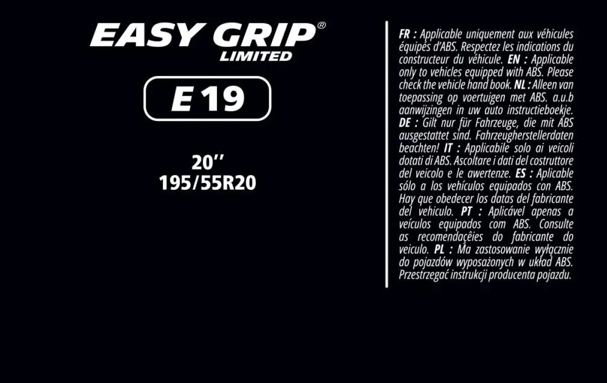 Discount Sneeuwkettingen - Easy Grip- EG-E19 Sneeuwkettingen