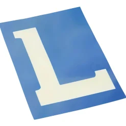 Statische sticker 'L' voor lesvoertuigen 10x15cm Markeringsborden & -Signalen