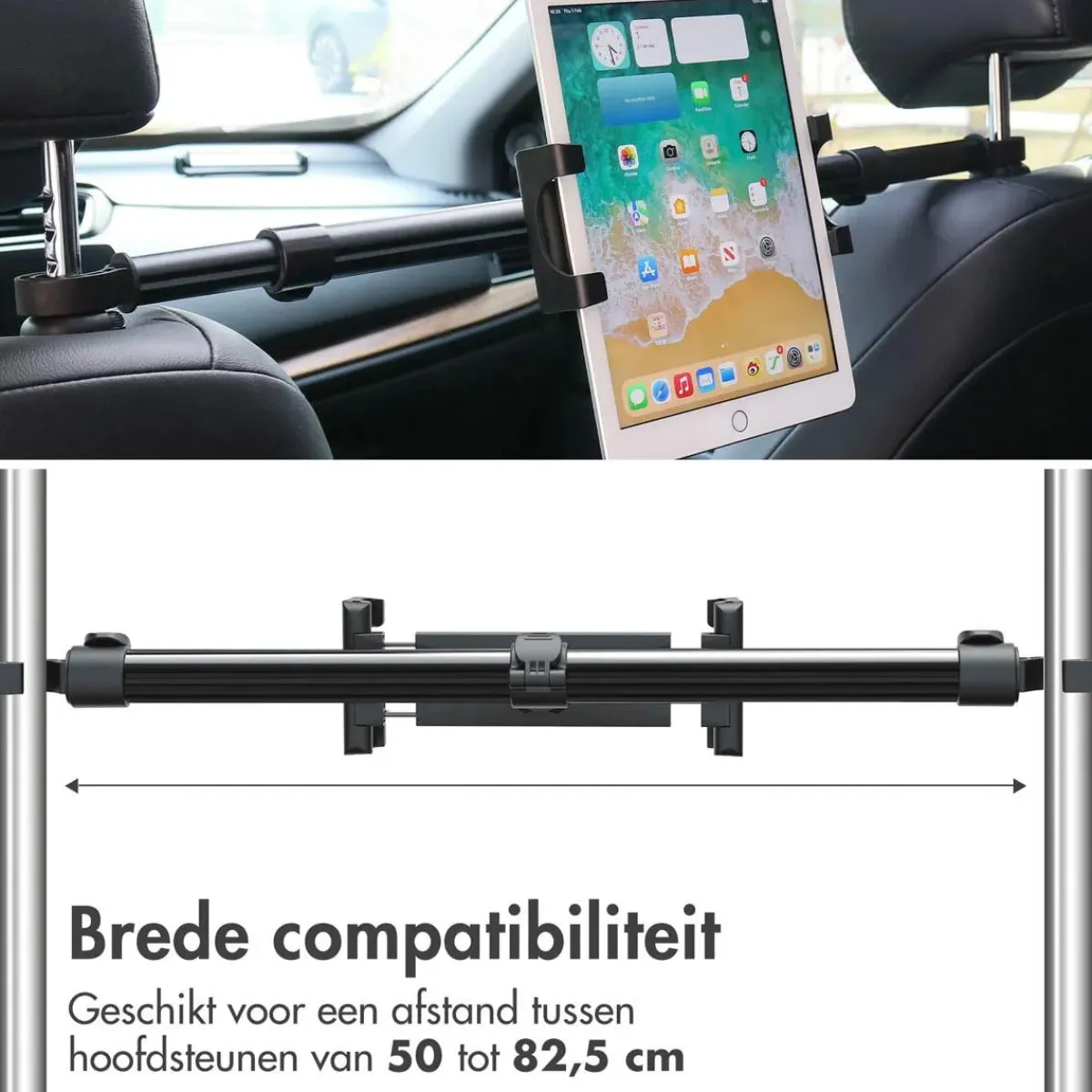 Tablethouder Auto - Hoofdsteun Midden Telefoon & Tablethouders