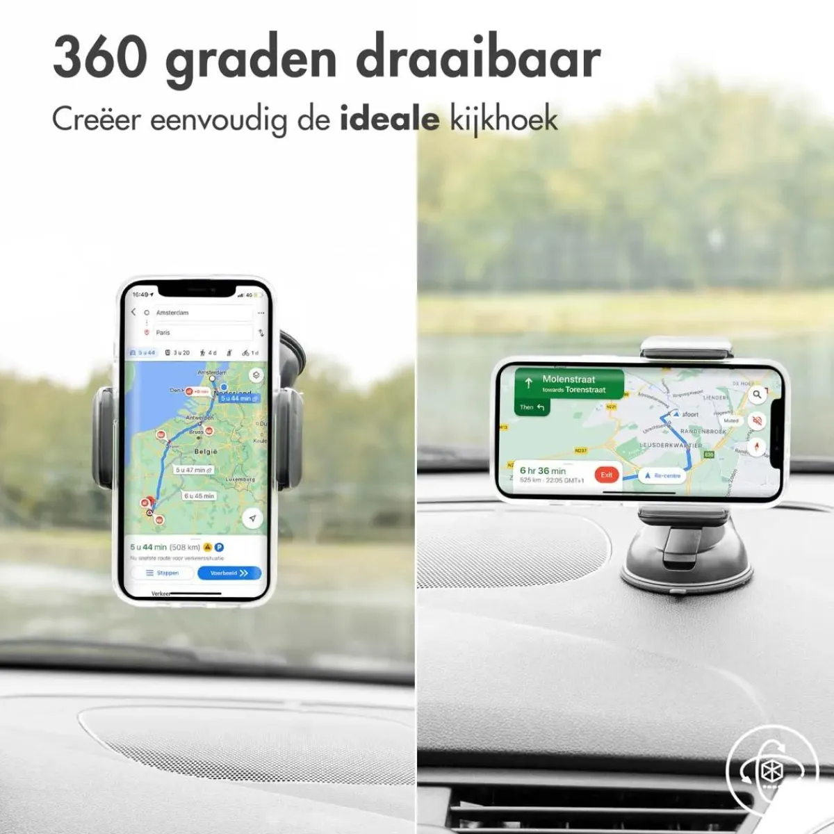 Online Telefoonhouder Auto - Dashboard / Raam Telefoon & Tablethouders