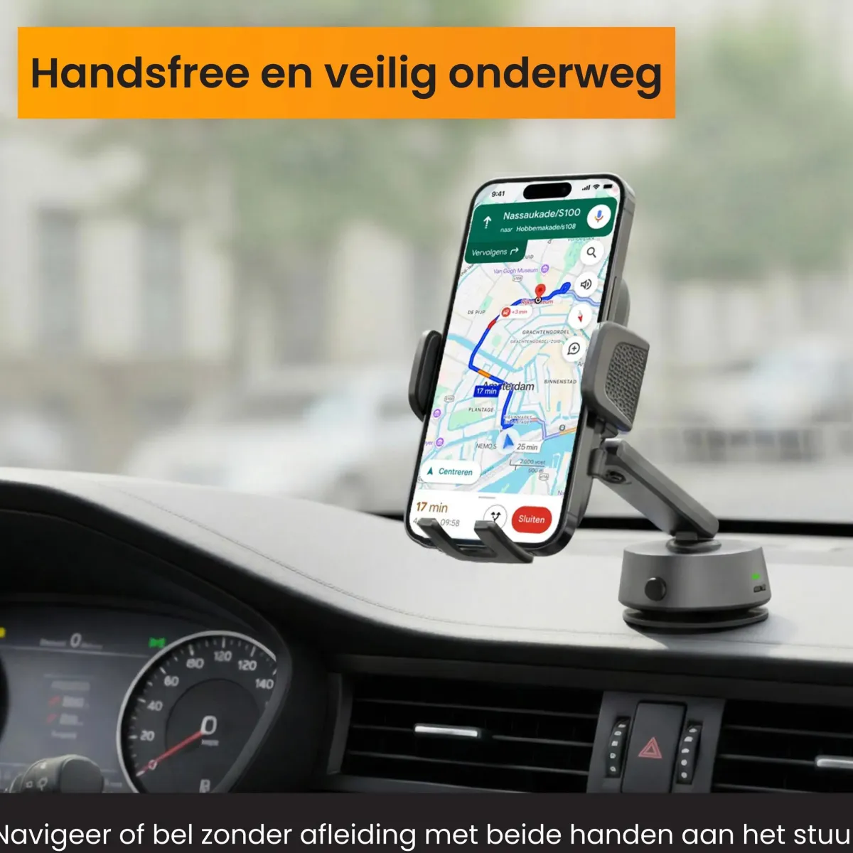 Clearance Telefoonhouder Auto - Elektrische Zuignap Telefoon & Tablethouders