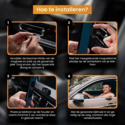 Clearance Telefoonhouder Auto Magneet 360˚C Rotatie Telefoon & Tablethouders