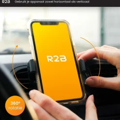 Outlet Telefoonhouder Auto Ventilatie 360˚ Rotatie Telefoon & Tablethouders
