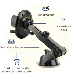 Outlet Telefoonhouder Auto voor Dashboard en Raam Telefoon & Tablethouders