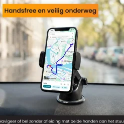 Online Telefoonhouder Auto voor Raam + Dashboardpad Telefoon & Tablethouders