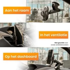 Online Telefoonhouder Auto Zuignap en Ventilatie Telefoon & Tablethouders