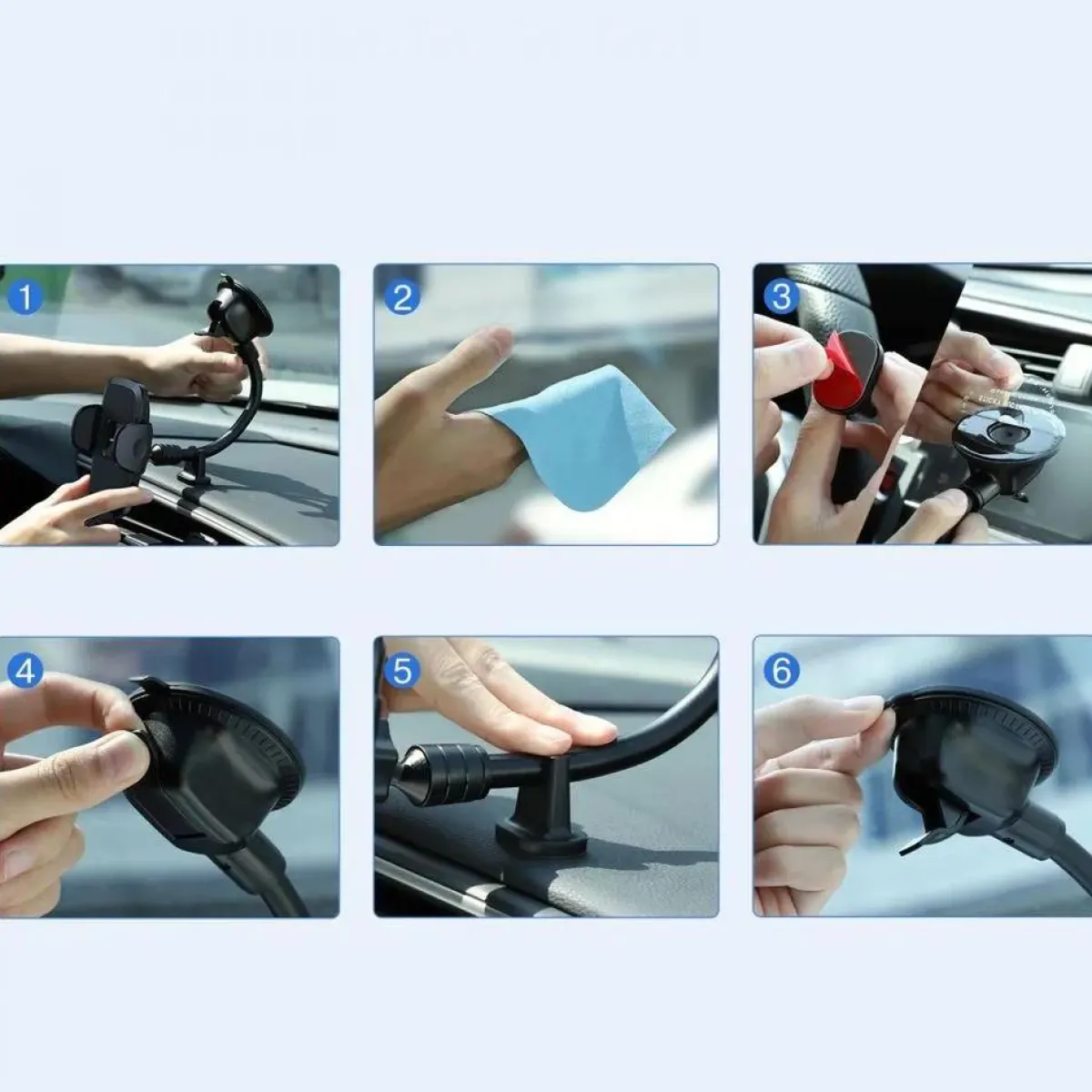 Best Telefoonhouder Voorruit - Zwart Telefoon & Tablethouders
