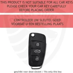 Hot TPU Sleutelhoesje voor Audi goud C3 Autosleutelhoesjes