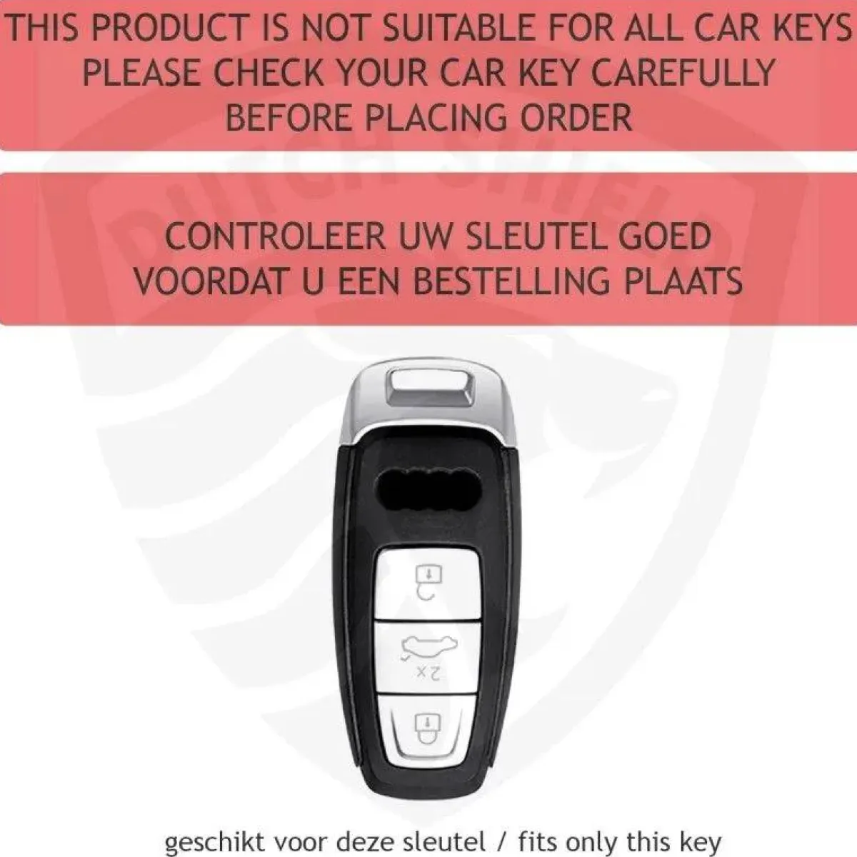 New TPU Sleutelhoesje voor Audi goud D3 Autosleutelhoesjes