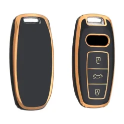 New TPU Sleutelhoesje voor Audi goud D3 Autosleutelhoesjes