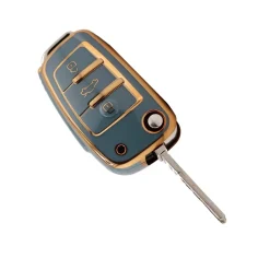 Sale TPU Sleutelhoesje voor Audi groen,goud C3 Autosleutelhoesjes