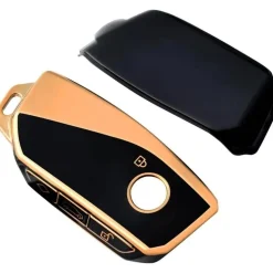 Outlet TPU Sleutelhoesje voor Bmw goud F4 Autosleutelhoesjes