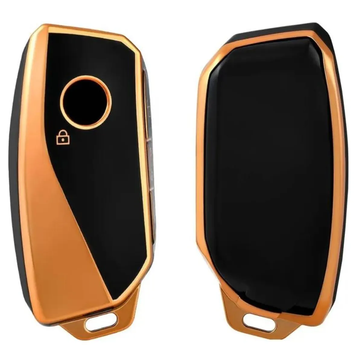 Outlet TPU Sleutelhoesje voor Bmw goud F4 Autosleutelhoesjes