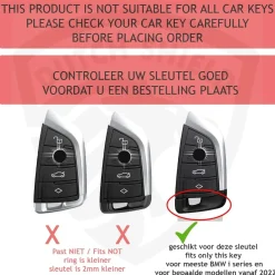 Discount TPU Sleutelhoesje voor Bmw i serie zwart B4A-NEW Autosleutelhoesjes