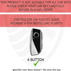 Sale TPU Sleutelhoesje voor Bmw wit F4 Autosleutelhoesjes