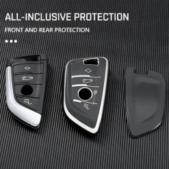 Sale TPU Sleutelhoesje voor Bmw zwart B4A Autosleutelhoesjes