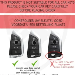 Sale TPU Sleutelhoesje voor Bmw zwart B4A Autosleutelhoesjes