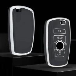 New TPU Sleutelhoesje voor Bmw zwart A4 Autosleutelhoesjes