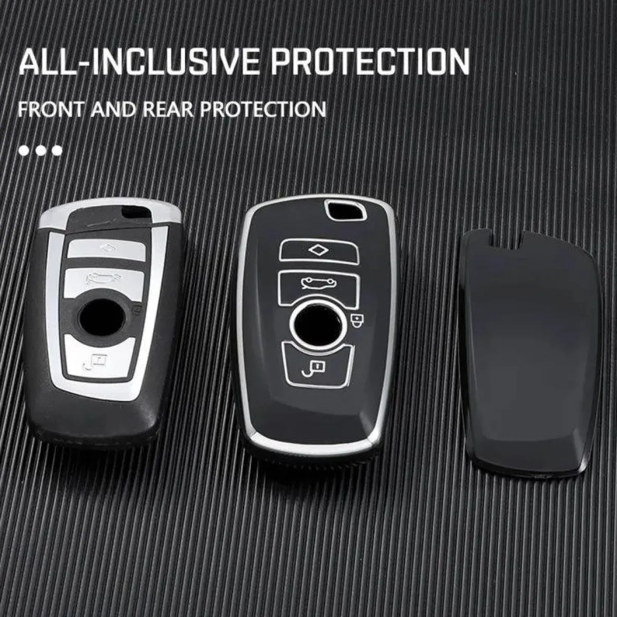 New TPU Sleutelhoesje voor Bmw zwart A4 Autosleutelhoesjes