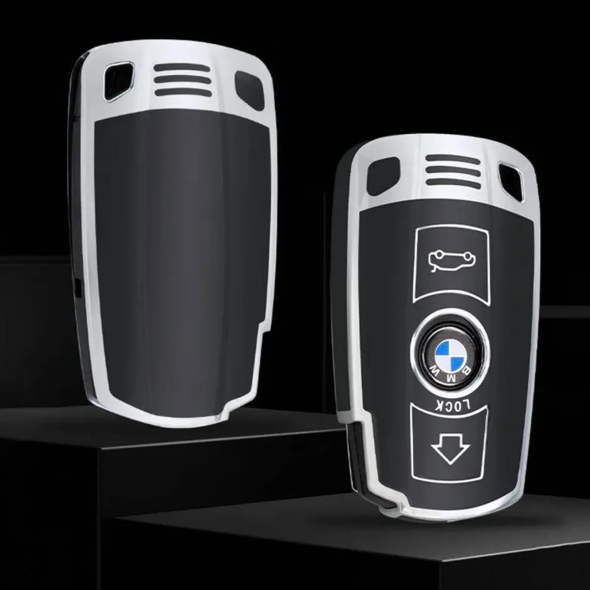 New TPU Sleutelhoesje voor Bmw zwart E4 Autosleutelhoesjes