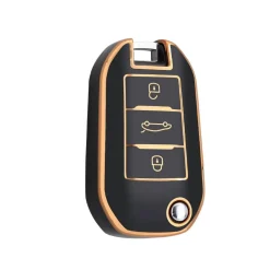 Outlet TPU Sleutelhoesje voor Citroën goud A3 Autosleutelhoesjes