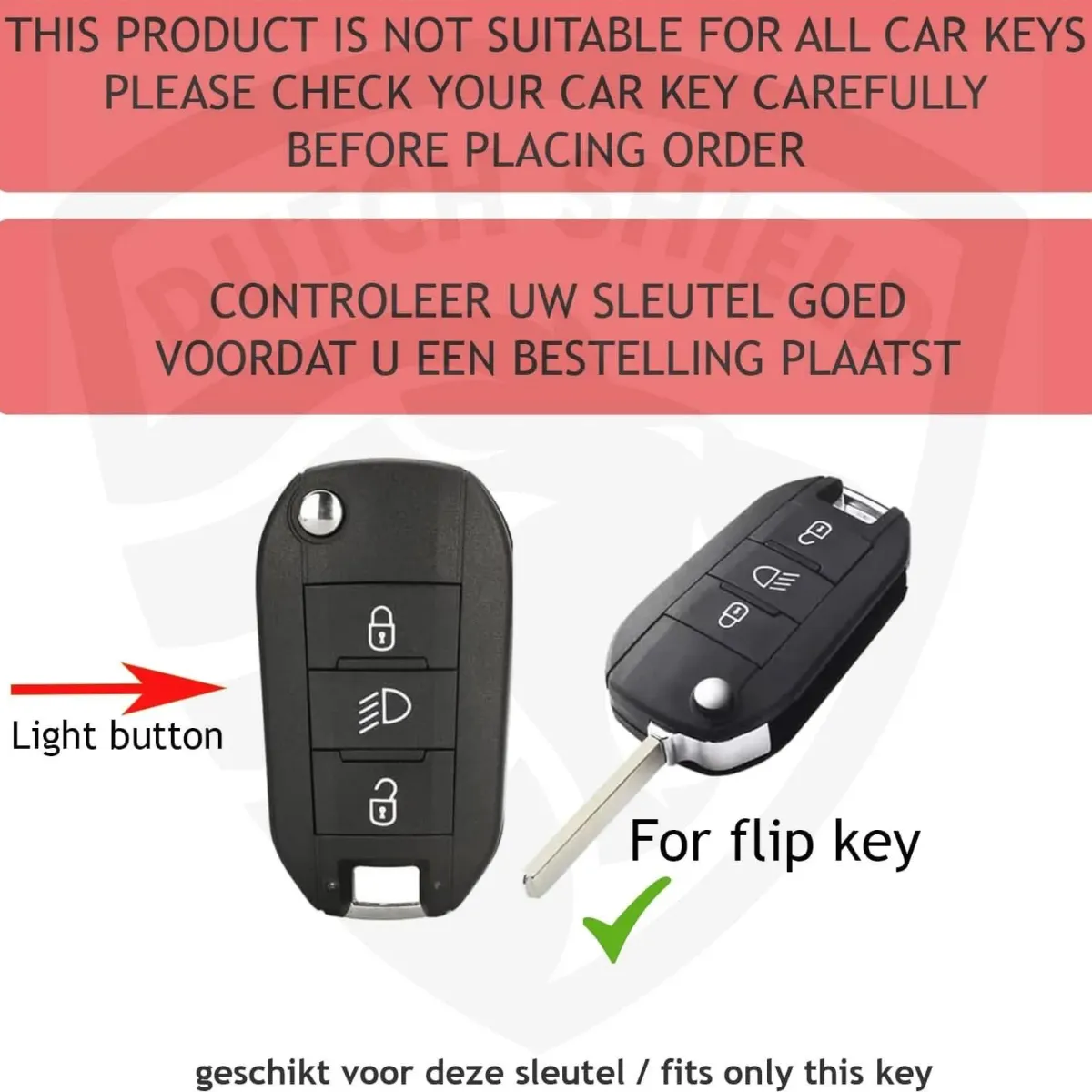 TPU Sleutelhoesje voor Citroën goud A3B Autosleutelhoesjes