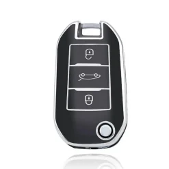 Sale TPU Sleutelhoesje voor Citroën zwart A3 Autosleutelhoesjes