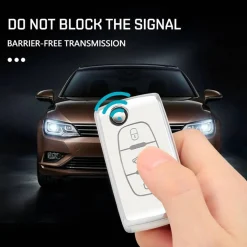 Outlet TPU Sleutelhoesje voor Citroën zwart D3 Autosleutelhoesjes