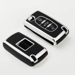 Outlet TPU Sleutelhoesje voor Citroën zwart D3 Autosleutelhoesjes