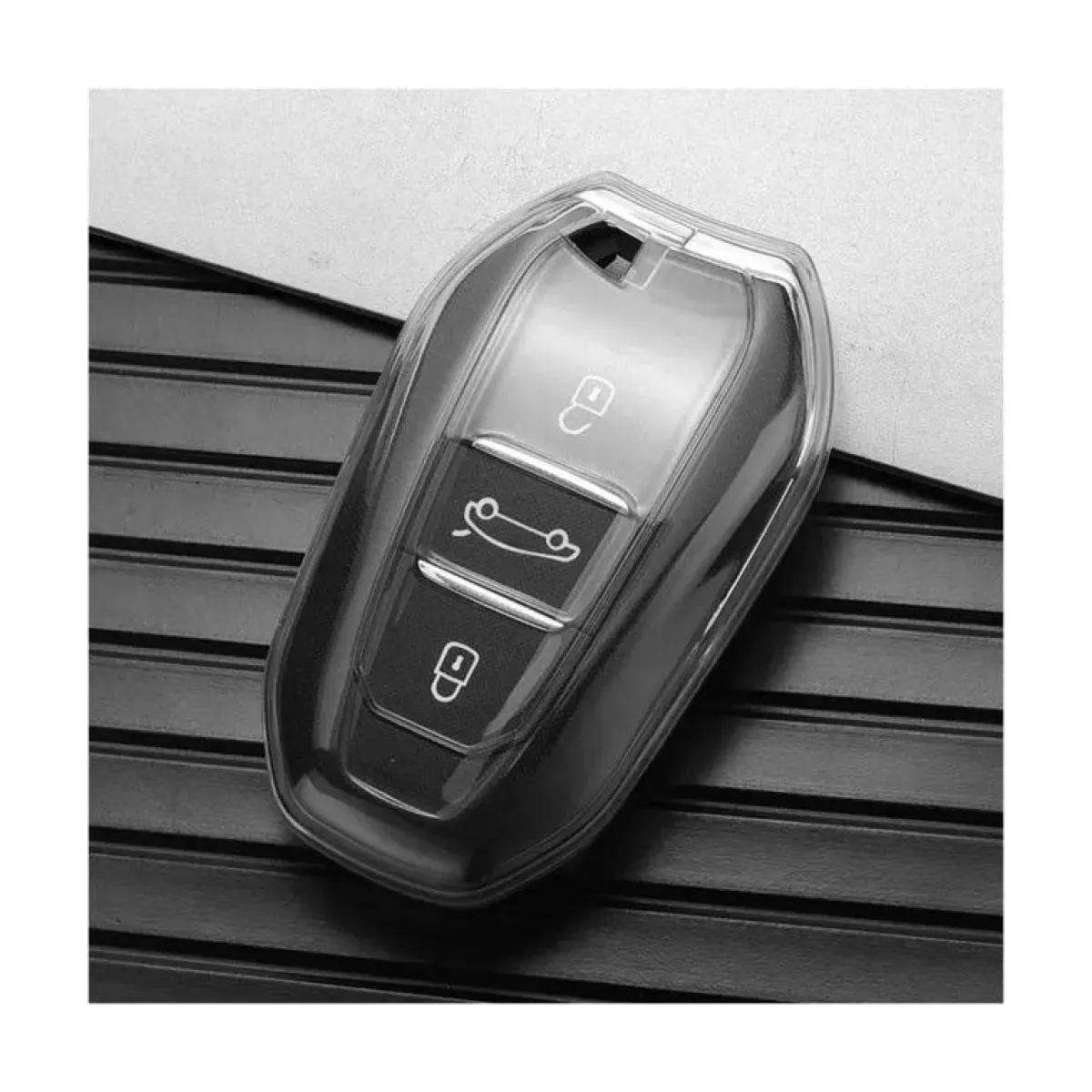 Discount TPU Sleutelhoesje voor Citroën clear 157-clear Autosleutelhoesjes