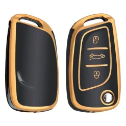 Hot TPU Sleutelhoesje voor Citroën goud C3 Autosleutelhoesjes