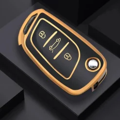 Hot TPU Sleutelhoesje voor Citroën goud C3 Autosleutelhoesjes