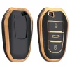 TPU Sleutelhoesje voor Citroën goud B3 Autosleutelhoesjes