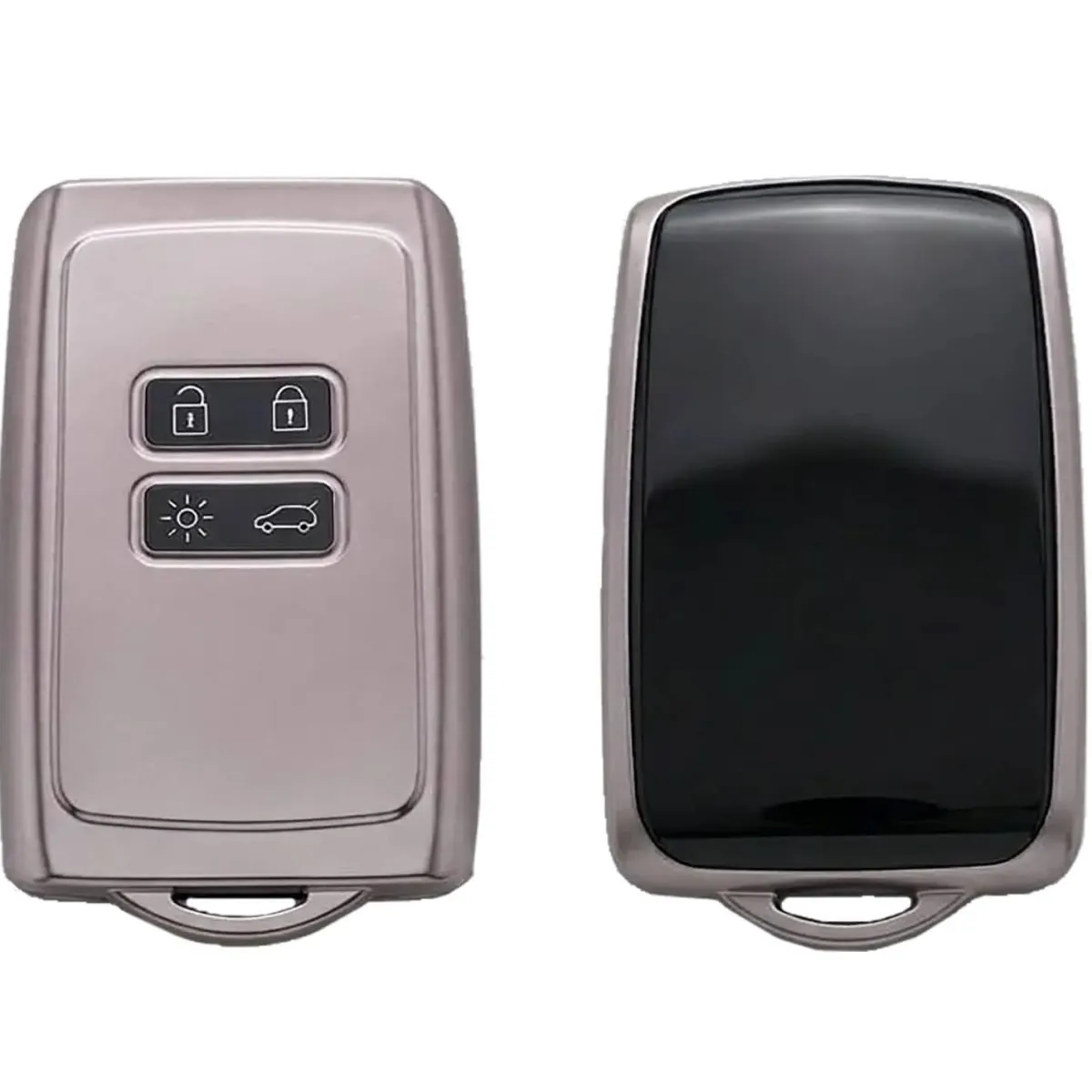 Outlet TPU Sleutelhoesje voor Dacia lila metallic A4M Autosleutelhoesjes