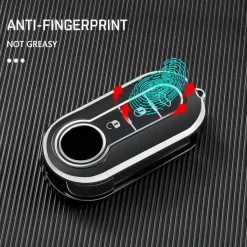 Best TPU Sleutelhoesje voor Fiat / Abart zwart A3 Autosleutelhoesjes