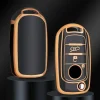New TPU Sleutelhoesje voor Fiat / Abart goud B3 Autosleutelhoesjes