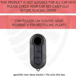 Sale TPU Sleutelhoesje voor Fiat / Abart goud A3 Autosleutelhoesjes