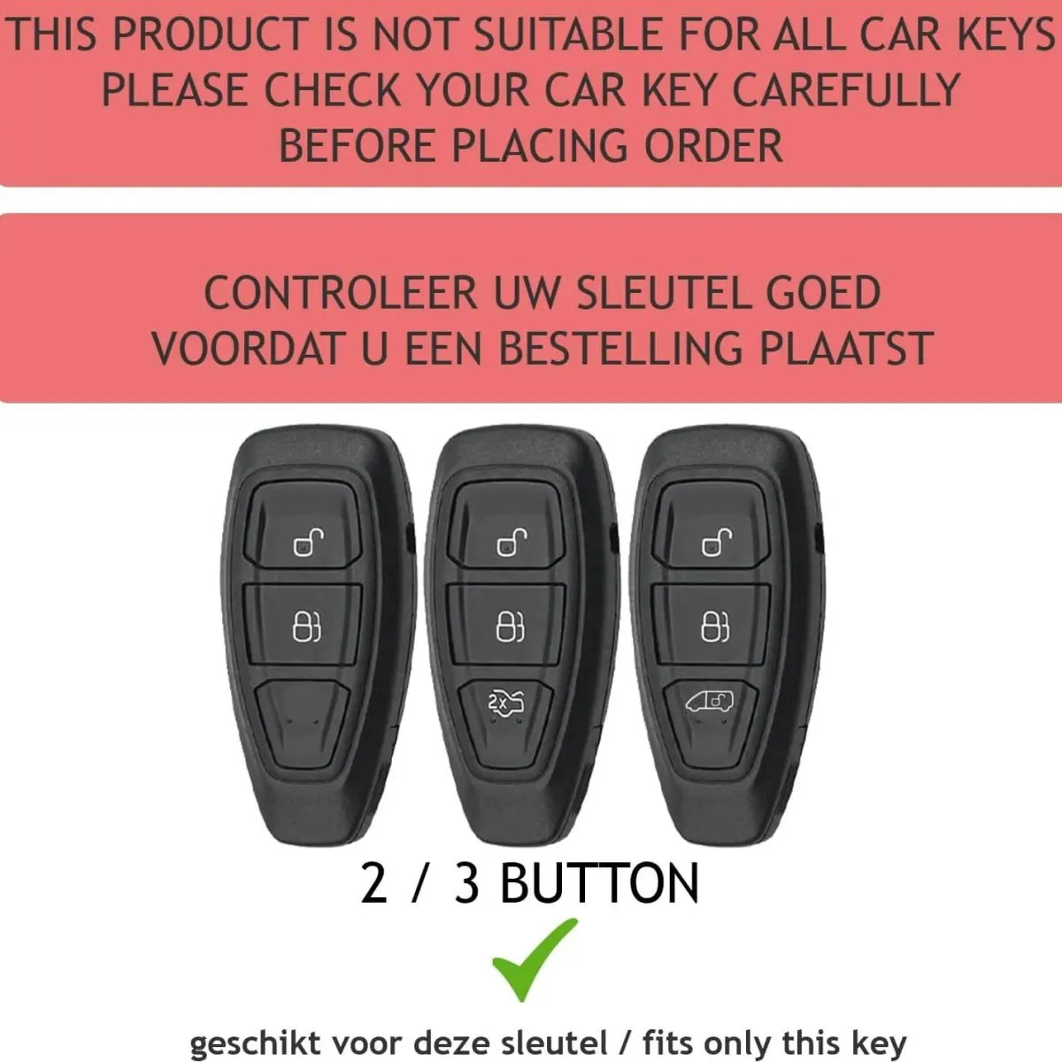 Clearance TPU Sleutelhoesje voor Ford clear 330 Autosleutelhoesjes