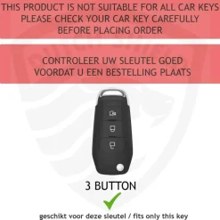 Hot TPU Sleutelhoesje voor Ford goud F3 Autosleutelhoesjes
