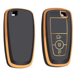 Clearance TPU Sleutelhoesje voor Ford goud B3 Autosleutelhoesjes