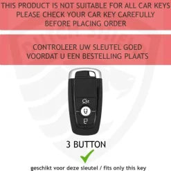 Clearance TPU Sleutelhoesje voor Ford goud B3 Autosleutelhoesjes