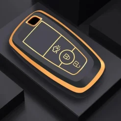 Clearance TPU Sleutelhoesje voor Ford goud B3 Autosleutelhoesjes