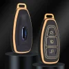 New TPU Sleutelhoesje voor Ford goud K3 Autosleutelhoesjes