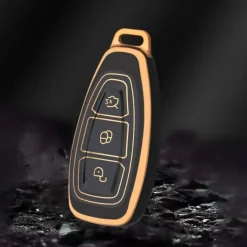 New TPU Sleutelhoesje voor Ford goud K3 Autosleutelhoesjes