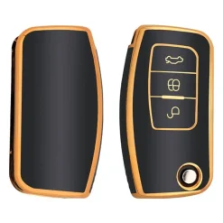 Best TPU Sleutelhoesje voor Ford goud G3 Autosleutelhoesjes