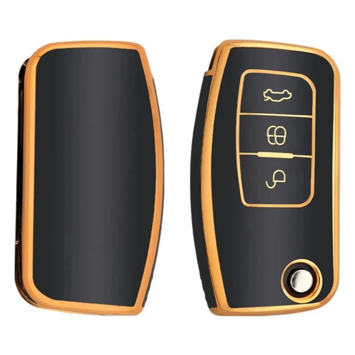 Best TPU Sleutelhoesje voor Ford goud G3 Autosleutelhoesjes