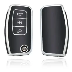 Hot TPU Sleutelhoesje voor Ford zwart G3 Autosleutelhoesjes