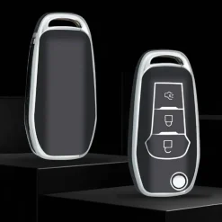 Discount TPU Sleutelhoesje voor Ford zwart F3 Autosleutelhoesjes