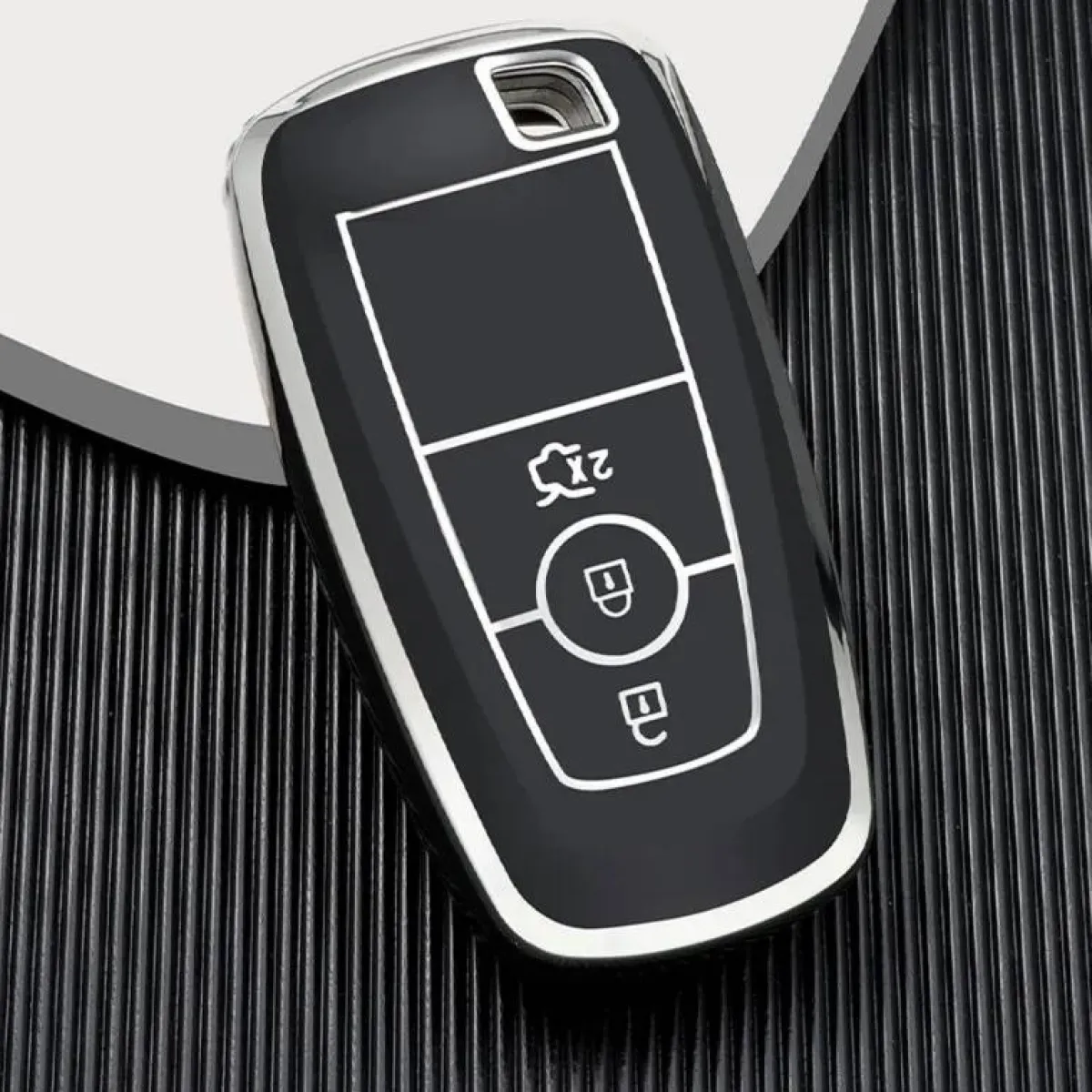 Sale TPU Sleutelhoesje voor Ford zwart B3 Autosleutelhoesjes